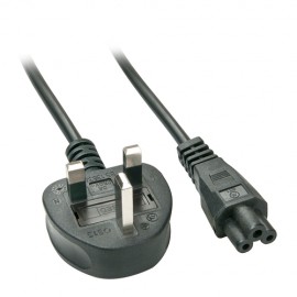 Lindy 30409 cable de transmisión Negro 2 m C5