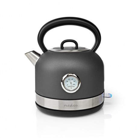 Nedis KAWK310EGY tetera eléctrica 1,7 L 2150 W Gris, Acero inoxidable