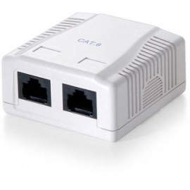 Equip 235212 Roseta de superficie Cat. 6 2 Hembras RJ45