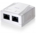 Equip 235212 Roseta de superficie Cat. 6 2 Hembras RJ45