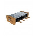 Cecotec Cheese&Grill 8400 Wood AllStone 8 personas(s) 1200 W Negro, Gris, Madera