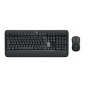 Logitech MK540 Advanced RF inalámbrico QWERTZ Alemán Negro, Blanco - 920-008675