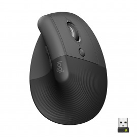 Logitech Lift ratón mano derecha RF inalámbrica + Bluetooth Óptico 4000 DPI - 910-006473