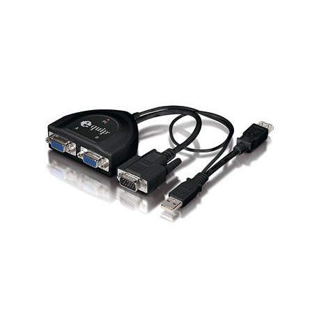 Equip 332521 Splitter VGA 2 Puertos 450MHZ USB