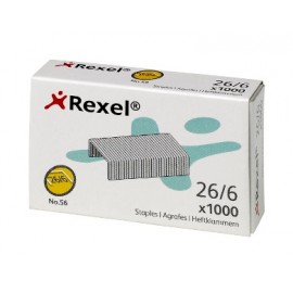 Rexel Grapas nº 56 (26/6) - Caja 1000 u. - R06131