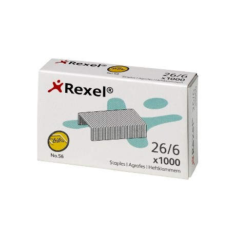 Rexel Grapas nº 56 (26/6) - Caja 1000 u. - R06131