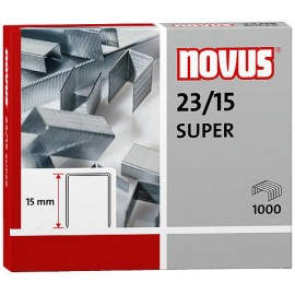 Novus 23/15 SUPER Paquete de grapas 1000 grapas - 042-0044