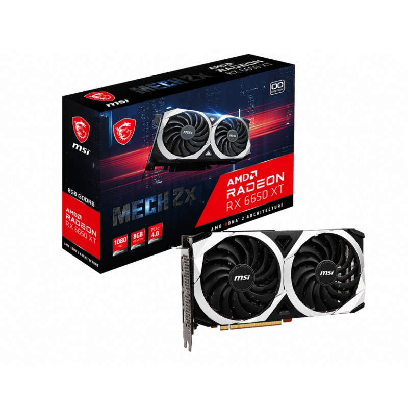 MSI Radeon RX 6650 XT MECH 2X 8G OC AMD 8 GB GDDR6 - 912-V502-064 ...