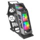 Mars Gaming MC61 Negro Caja PC Gaming Compacta Micro-ATX 4xVentilador 12cm ARGB Chroma