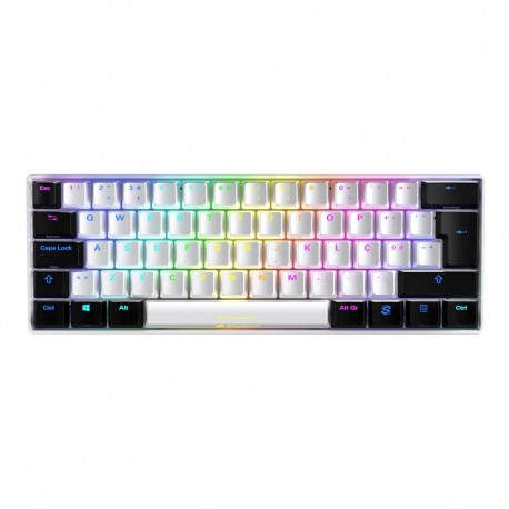 Sharkoon SGK50 S4 teclado RF inalámbrica + USB QWERTY Portugués Blanco - 4044951034666