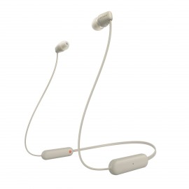 Sony WI-C100 Auriculares Inalámbrico Dentro de oído Llamadas/Música Bluetooth Beige - WIC100C.CE7