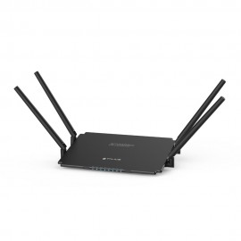 TALIUS RT-1200 router inalámbrico Doble banda (2,4 GHz / 5 GHz) Gigabit Ethernet Negro