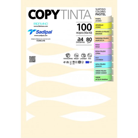 Sadipal Copy Tinta 80 papel para impresora de inyección de tinta A4 (210x297 mm) 100 hojas Multicolor - 11302