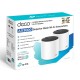 TP-Link AX3000 Doble banda (2,4 GHz / 5 GHz) Wi-Fi 6 (802.11ax) Blanco 3 Interno - DECO X55(2-PACK)