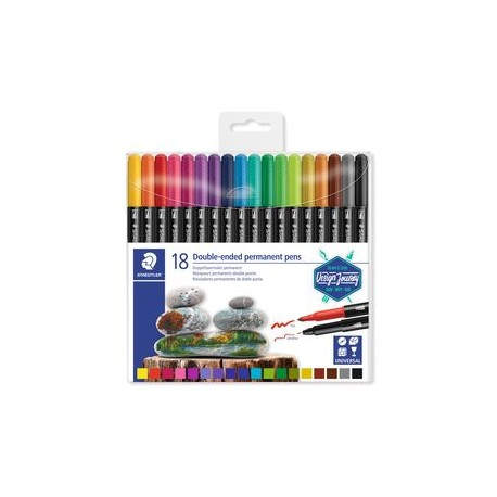 Staedtler 3187 marcador permanente Multicolor 18 pieza(s)