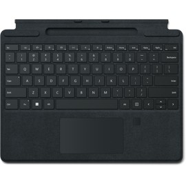 Microsoft Surface Pro Signature Keyboard with Fingerprint Reader Negro Microsoft Cover port QWERTY Español - 8XG-00012