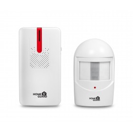 Homeguard HGWDA550 Sensor infrarrojo pasivo (PIR) Inalámbrico Pared Blanco detector de movimiento