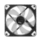 NOX H-Fan Pro LED WHITE Ventilador 12 cm Negro, Blanco 1 pieza(s) - NXHUMMERHFANPROW