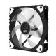 NOX H-Fan Pro LED WHITE Ventilador 12 cm Negro, Blanco 1 pieza(s) - NXHUMMERHFANPROW