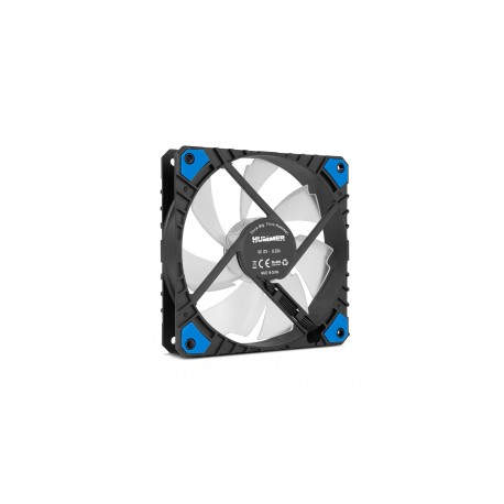 NOX H-FAN PRO LED BLUE Carcasa del ordenador Ventilador 12 cm Negro 1 pieza(s) - nxhummerhfanprob