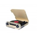 Lauson 01TT15 tocadisco Tocadiscos de tracción por correa Beige, Negro