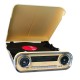 Lauson 01TT15 tocadisco Tocadiscos de tracción por correa Beige, Negro