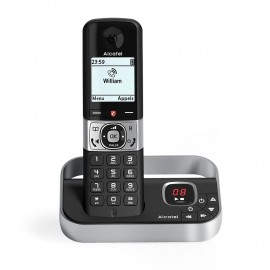 Alcatel F890 Teléfono DECT Identificador de llamadas Negro, Plata - ATLD1422856