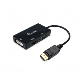 Equip 133441 adaptador de cable de vídeo 0,24 m DisplayPort DVI-D + VGA (D-Sub) + HDMI Negro