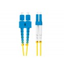 Lanberg FO-SULU-SD11-0050-YE cable de fibra optica 5 m SC/UPC LC/UPC G.657.A1 Amarillo