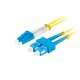 Lanberg FO-SULU-SD11-0010-YE cable de fibra optica 1 m SC/UPC LC/UPC G.657.A1 Amarillo