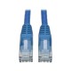 Tripp Lite N201-001-BL Cable Ethernet (UTP) Patch Moldeado Snagless Cat6 Gigabit (RJ45 M/M), Azul, 30.5 cm [1 pie]