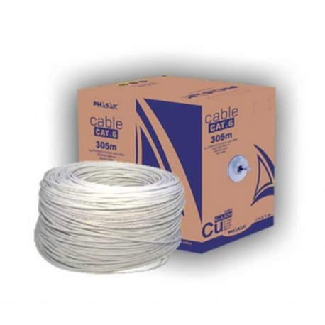 Phasak PHR 651 cable de red Gris 305 m Cat6 U/UTP (UTP)