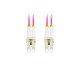 Lanberg FO-LULU-MD41-0010-VT cable de fibra optica 1 m LC/UPC OM4 Violeta