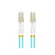 Lanberg FO-LULU-MD31-0050-TQ cable de fibra optica 5 m LC/UPC OM3 Color aguamarina