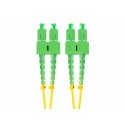 Lanberg FO-SASA-SD11-0020-YE cable de fibra optica 2 m SC/APC G.657.A1 Verde, Amarillo
