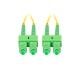 Lanberg FO-SASA-SD11-0020-YE cable de fibra optica 2 m SC/APC G.657.A1 Verde, Amarillo