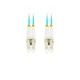 Lanberg FO-LULU-MD31-0010-TQ cable de fibra optica 1 m LC/UPC OM3 Color aguamarina