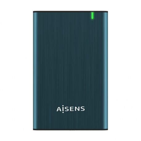 AISENS Caja Externa 2.5'' ASE-2525PB 9.5 mm SATA A USB 3.0/USB 3.1 Gen1, Azul Pacifico