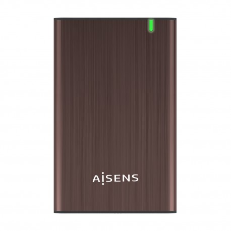 AISENS Caja Externa 2.5'' ASE-2525BWN 9.5 mm SATA A USB 3.0/USB 3.1 Gen1, Marron
