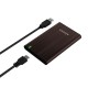 AISENS Caja Externa 2.5'' ASE-2525BWN 9.5 mm SATA A USB 3.0/USB 3.1 Gen1, Marron