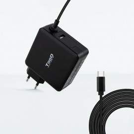 TooQ TQLC-USBC90PD adaptador e inversor de corriente Auto 90 W Negro