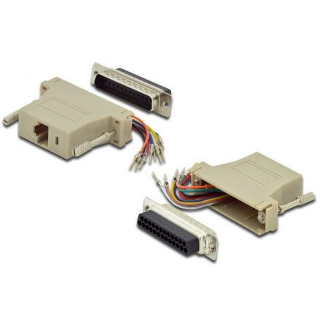 ASSMANN Electronic AK-610518-000-I adaptador de cable RJ45 25-pin D-SUB Beige