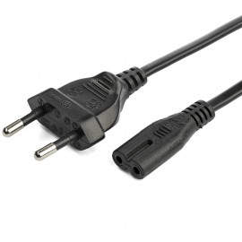 StarTech.com 752E-2M-POWER-LEAD cable de transmisión Negro CEE7/16 C7 acoplador