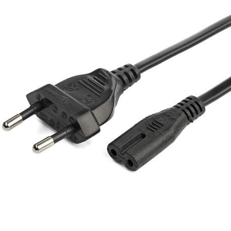 StarTech.com 752E-2M-POWER-LEAD cable de transmisión Negro CEE7/16 C7 acoplador