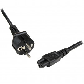 StarTech.com 753E-3M-POWER-LEAD cable de transmisión Negro CEE7/7 C5 acoplador