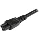 StarTech.com 753E-3M-POWER-LEAD cable de transmisión Negro CEE7/7 C5 acoplador