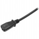 StarTech.com 713E-3M-POWER-CORD cable de transmisión Negro CEE7/7 C13 acoplador