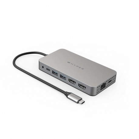 HYPER HDM1H hub de interfaz USB 3.2 Gen 1 (3.1 Gen 1) Type-C 5000 Mbit/s Acero inoxidable
