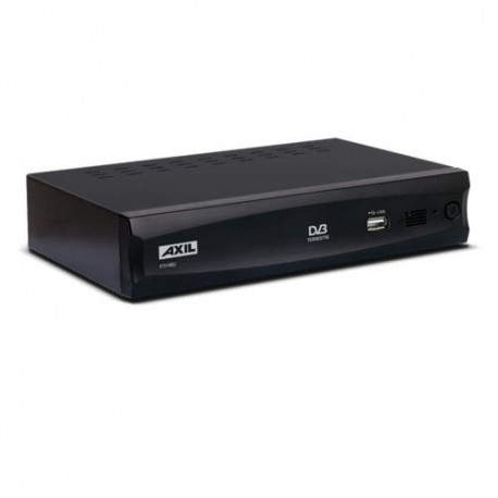 RECEPTOR TDT DOMESTICO AXIL RT0140U CONEXION USB FRONTAL 2SCARTS SALIDA AUDIO DIGITAL RT0140U