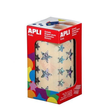 APLI 11635 etiqueta autoadhesiva Estrella Permanente